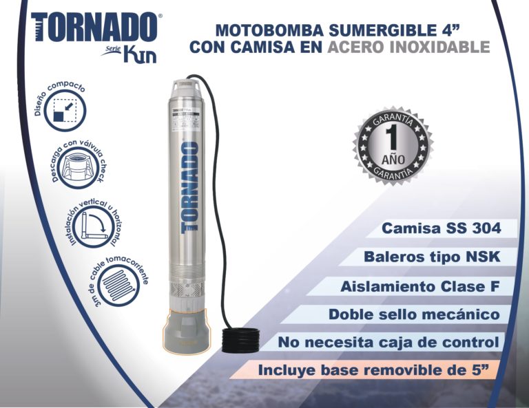 Bomba Sumergible Tornado KIN58-6/1115 – Argal Bombas